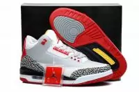 2019U air jordan 3 classic bw hommes chaussures jogging pas cher blanc rouge